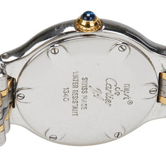 カルティエ マスト21 ヴァンティアン 腕時計 W10073R6 クオーツ シルバー文字盤 ステンレススチール イエローゴールド レディース CARTIER 【中古】