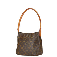 ルイ ヴィトン モノグラム ルーピングMM ワンショルダーバッグ ハンドバッグ M51146 ブラウン PVC レザー レディース LOUIS VUITTON 【中古】
