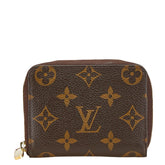 ルイ ヴィトン モノグラム ジッピー コインパース コインケース M60067 ブラウン PVC レザー レディース LOUIS VUITTON 【中古】