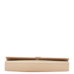 サンローラン YSLロゴ クラッチバッグ 326079 ベージュ レザー レディース SAINT LAURENT 【中古】