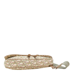 ディオール オブリーク サドルバッグ ボディバッグ ショルダーバッグ ベージュ マルチカラー キャンバス レザー レディース Dior 【中古】