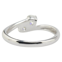 K18WG ホワイトゴールド ダイヤ0.30ct 2P リング 指輪 レディース 10.5号 【中古】