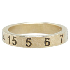 マルタンマルジェラ ナンバリングロゴ リング 指輪 ゴールド SV925 シルバー レディース MARTIN MARGIELA 【中古】