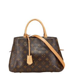ルイ ヴィトン モノグラム モンテーニュBB ハンドバッグ ショルダーバッグ 2WAY M41055 ブラウン PVC レザー レディース LOUIS VUITTON 【中古】