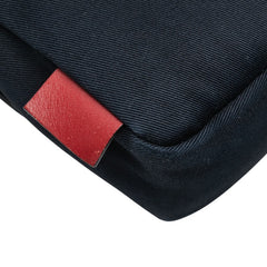 ヴァレンティノ スタッズ 斜め掛け ショルダーバッグ ブラック キャンバス レザー レディース VALENTINO 【中古】