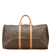 ルイ ヴィトン モノグラム キーポル55 ボストンバッグ トラベルバッグ 旅行用バッグ M41424 ブラウン PVC レザー レディース LOUIS VUITTON 【中古】