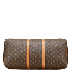 ルイ ヴィトン モノグラム キーポル55 ボストンバッグ トラベルバッグ 旅行用バッグ M41424 ブラウン PVC レザー レディース LOUIS VUITTON 【中古】