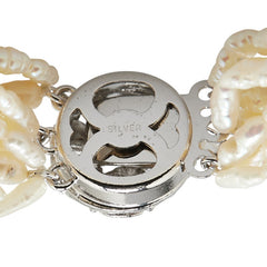 パール ブレスレット シルバー メタル レディース 【中古】