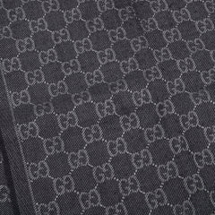 グッチ GG柄 マフラー ブラック グレー レディース GUCCI 【中古】