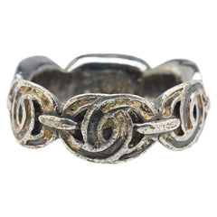 シャネル ココマーク リング 指輪 シルバー メタル レディース CHANEL 【中古】