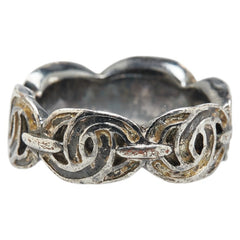 シャネル ココマーク リング 指輪 シルバー メタル レディース CHANEL 【中古】