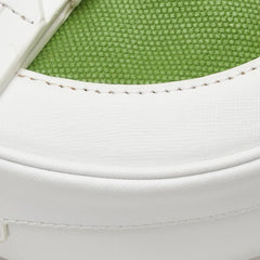 トリーバーチ ショルダーバッグ クロスボディバッグ グリーン ホワイト キャンバス レザー レディース Tory Burch 【中古】