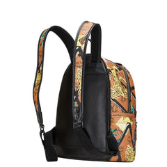 エム シー エム ラブレス コラボ ヴィセトス リュック バックパック ブラウン マルチカラー PVC レザー レディース MCM 【中古】