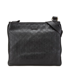 グッチ グッチシマ 斜め掛け ショルダーバッグ 201446 ブラック PVC レザー メンズ GUCCI 【中古】