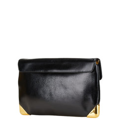 ディオール トロッター クラッチバッグ ブラック レザー レディース Dior 【中古】