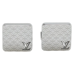 ルイ ヴィトン シャンゼリゼ ブトン ドゥ マンシェット カフス M65043 シルバー メタル メンズ LOUIS VUITTON 【中古】