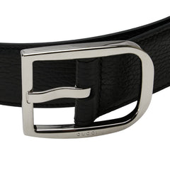 グッチ ベルト サイズ:85/34 449716 ブラック レザー メンズ GUCCI 【中古】