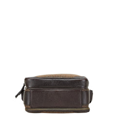 ジバンシー 総柄 斜め掛け ショルダーバッグ ブラウン カーキ キャンバス レザー レディース Givenchy 【中古】