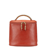 ロエベ バラスケス ハンドバッグ バニティバッグ ブラウン レザー レディース LOEWE 【中古】