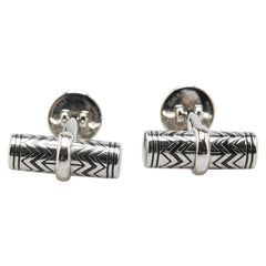 ルイ ヴィトン ダミエ グラフィット カフスリンクス カフス M66948 シルバー メタル メンズ LOUIS VUITTON 【中古】