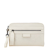 ボッテガヴェネタ パンチング クラッチバッグ セカンドバッグ ホワイト レザー メンズ BOTTEGAVENETA 【中古】