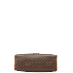 セリーヌ マカダム ハンドバッグ ブラウン PVC レザー レディース CELINE 【中古】