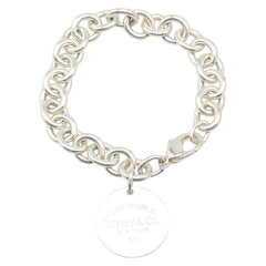 ティファニー リターン トゥ ティファニー ラウンドタグ ブレスレット SV925 シルバー レディース TIFFANY&Co. 【中古】