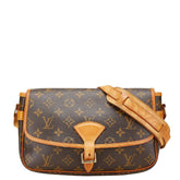 ルイ ヴィトン モノグラム ソローニュ ショルダーバッグ M42250 ブラウン PVC レザー レディース LOUIS VUITTON 【中古】