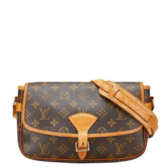 ルイ ヴィトン モノグラム ソローニュ ショルダーバッグ M42250 ブラウン PVC レザー レディース LOUIS VUITTON 【中古】