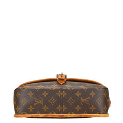 ルイ ヴィトン モノグラム ソローニュ ショルダーバッグ M42250 ブラウン PVC レザー レディース LOUIS VUITTON 【中古】