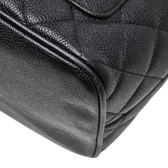 シャネル マトラッセ 復刻トート ココマーク ハンドバッグ トートバッグ ブラック キャビアスキン レディース CHANEL 【中古】