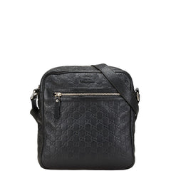 グッチ GGインプリメ 斜め掛け ショルダーバッグ 201448 ブラック レザー メンズ GUCCI 【中古】