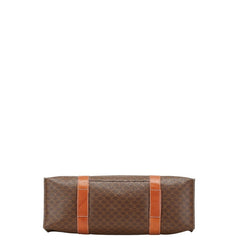 セリーヌ マカダム トートバッグ ブラウン PVC レザー レディース CELINE 【中古】