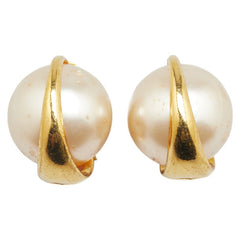 シャネル ヴィンテージ パール イヤリング ゴールド メッキ レディース CHANEL 【中古】