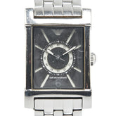 アルマーニ 腕時計 クオーツ ブラック文字盤 ステンレススチール レディース ARMANI 【中古】