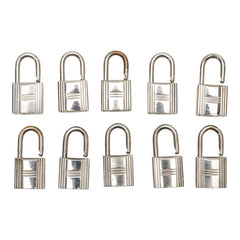 エルメス カデナ 南京錠 10個セット シルバー メタル レディース HERMES 【中古】