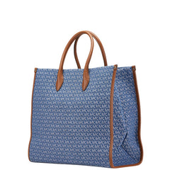 マイケルコース ミレラ ラージ ノースサウス トート トートバッグ ショルダーバッグ 2WAY ブルー ブラウン デニム レザー レディース Michael Kors 【中古】