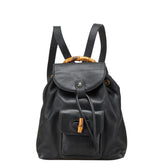 グッチ バンブー ミニ リュック バックパック 003 2058 0030 ブラック ブラウン レザー レディース GUCCI 【中古】