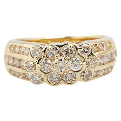 K18YG イエローゴールド ダイヤ1.13ct リング 指輪 レディース 11号 【中古】