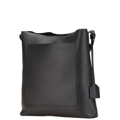 サンローラン 斜め掛け ショルダーバッグ ブラック レザー レディース SAINT LAURENT 【中古】