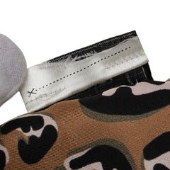 フェンディ ズッカ レオパード ラッピー スカーフ ブラウン ブラック レッド シルク レディース FENDI 【中古】