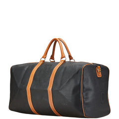 ロンシャン ボストンバッグ ショルダーバッグ 2WAY ブラック ブラウン PVC レザー レディース Longchamp 【中古】