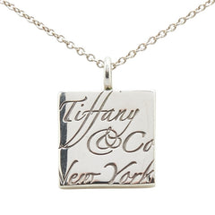 ティファニー ノーツ スクエア ネックレス SV925 シルバー レディース TIFFANY&Co. 【中古】