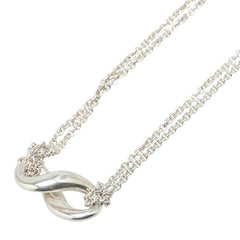 ティファニー インフィニティ ネックレス ダブルチェーン SV925 シルバー レディース TIFFANY&Co. 【中古】