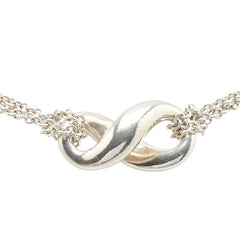 ティファニー インフィニティ ネックレス ダブルチェーン SV925 シルバー レディース TIFFANY&Co. 【中古】