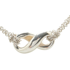 ティファニー インフィニティ ネックレス ダブルチェーン SV925 シルバー レディース TIFFANY&Co. 【中古】