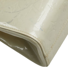 ルイ ヴィトン モノグラム ヴェルニ ロクスバリー ドライブ ハンドバッグ ショルダーバッグ2WAY M91374 ペルル ホワイト パテントレザー レディース LOUIS VUITTON 【中古】