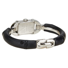 グッチ バンブー 腕時計 6800L クオーツ ブラック文字盤 ステンレススチール レディース GUCCI 【中古】