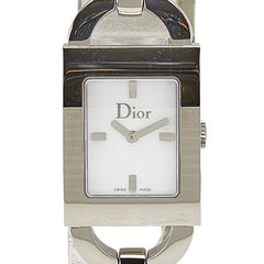 ディオール マリス 腕時計 D78-109 クオーツ ホワイト文字盤 ステンレススチール レディース Dior 【中古】