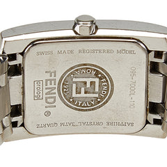 フェンディ オロロジ クラシコ 腕時計 7000L クオーツ ブラック文字盤 ステンレススチール レディース FENDI 【中古】